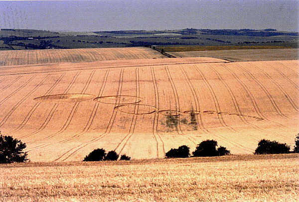 Hollingbury, Sussex crop circle, aerial photo 14