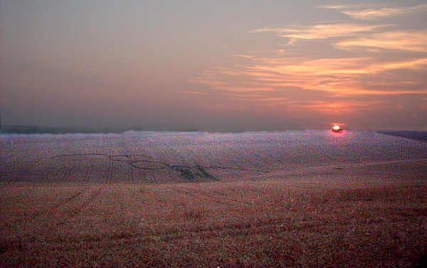 Hollingbury, Sussex crop circle, aerial photo 2