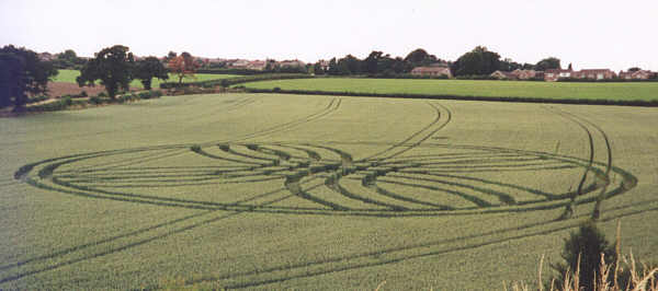 kexbrough, Yorkshire crop circle, aerial photo 4