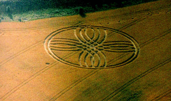kexbrough, Yorkshire crop circle, aerial photo 3
