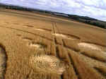 Knap Hill, Wiltshire crop circle, aerial photo 9