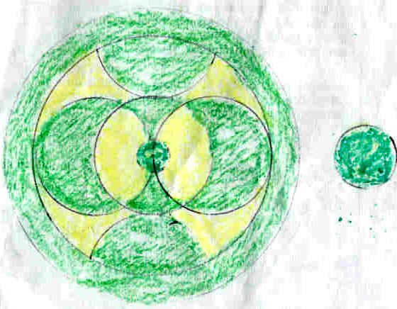 Pegsdon, Hertfordshire crop circle, aerial photo 3