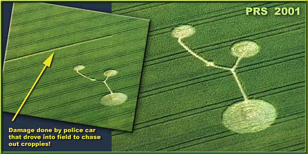 Waden Hill, Wiltshire crop circle, aerial photo 2