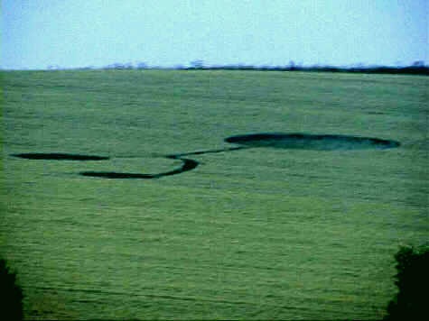 Waden Hill, Wiltshire crop circle, aerial photo 3