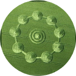 Wessex Ridgeway, Wiltshire crop circle, aerial photo 2