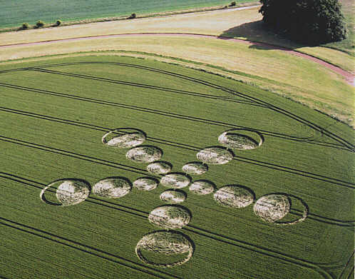 West Down, Wiltshire crop circle, aerial photo 13