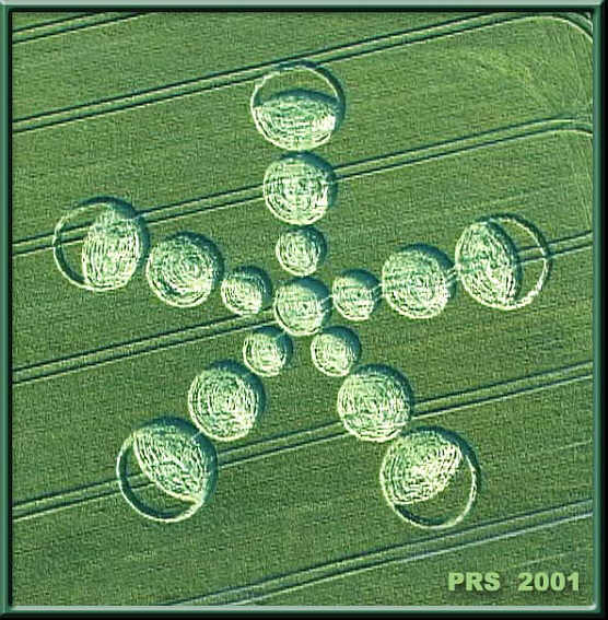 West Down, Wiltshire crop circle, aerial photo 10