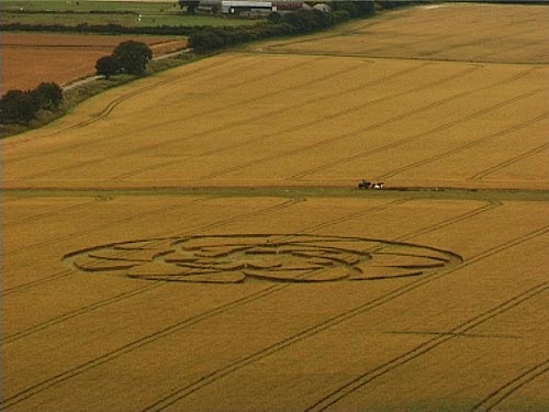 Barbury Castle, Wiltshire crop circle, aerial photo 5