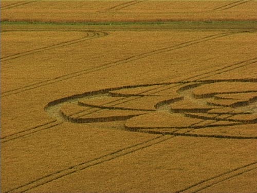 Barbury Castle, Wiltshire crop circle, aerial photo 6