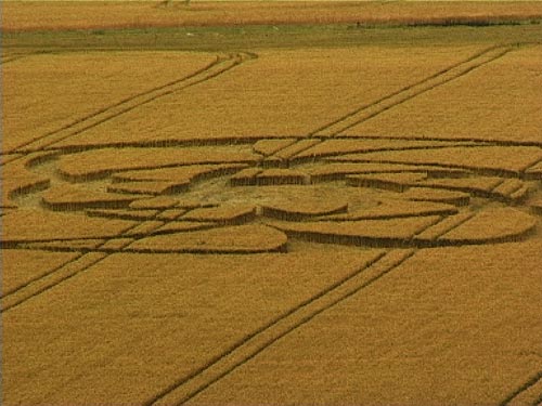Barbury Castle, Wiltshire crop circle, aerial photo 7
