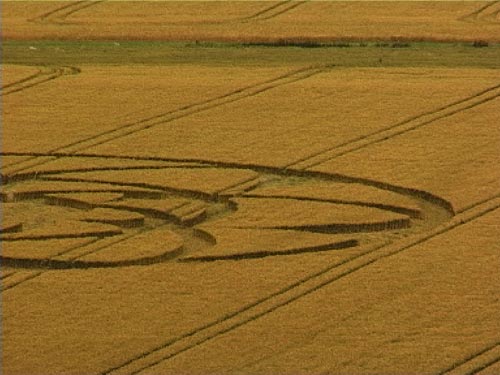 Barbury Castle, Wiltshire crop circle, aerial photo 8