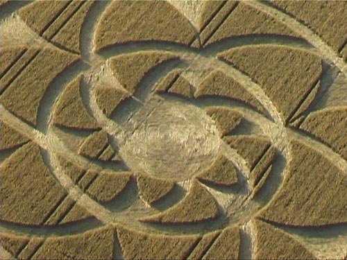 Barbury Castle, Wiltshire crop circle, aerial photo 2