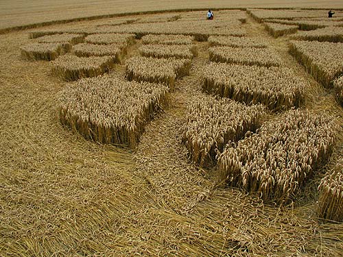 Beckhampton, Wiltshire crop circle, aerial photo 3