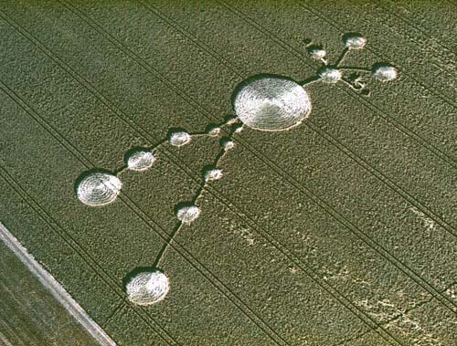Chirton, Wiltshire crop circle, aerial photo 2