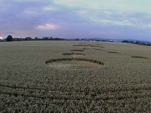 Chirton, Wiltshire crop circle, aerial photo 4