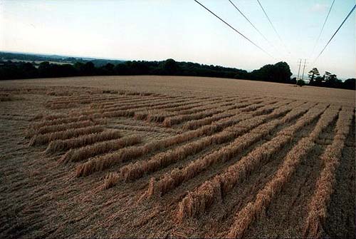 Crabwood Farm House, Hampshire crop circle, aerial photo 6