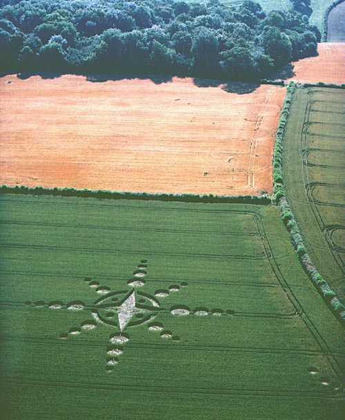 Englishcombe, Somerset crop circle, aerial photo 2