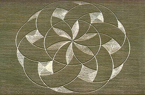 Nursteed, Wiltshire crop circle, aerial photo 3