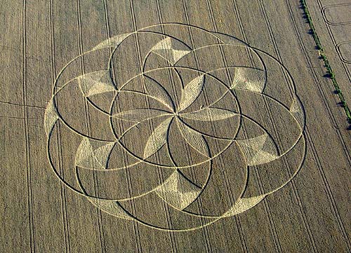 Nursteed, Wiltshire crop circle, aerial photo 2