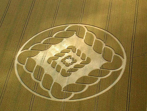South Field, Wiltshire crop circle, aerial photo 3