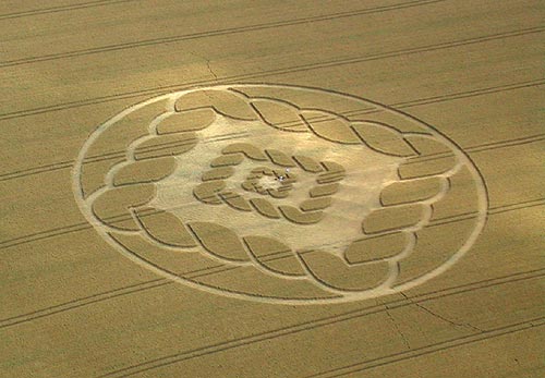 South Field, Wiltshire crop circle, aerial photo 2