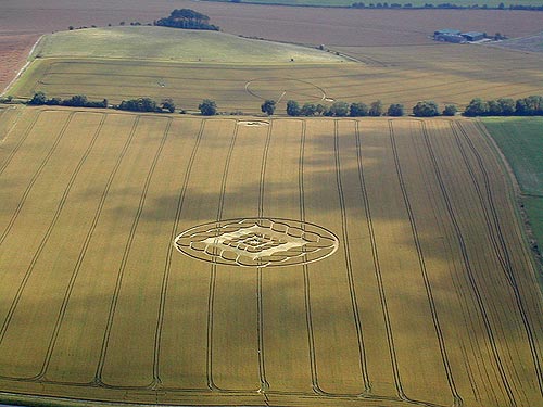South Field, Wiltshire crop circle, aerial photo 4