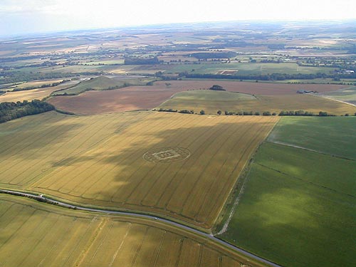 South Field, Wiltshire crop circle, aerial photo 5
