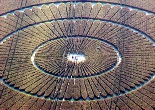 The Gallops, Wiltshire crop circle, aerial photo 3