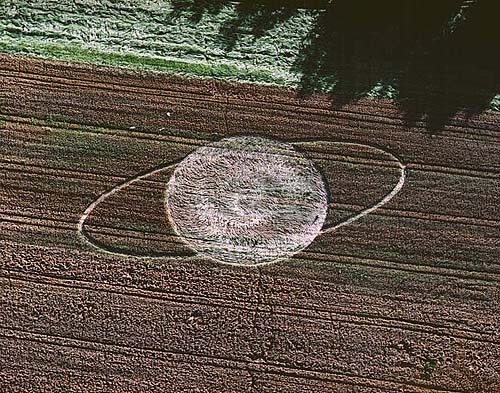 Wabi Farm, Wiltshire crop circle, aerial photo 3