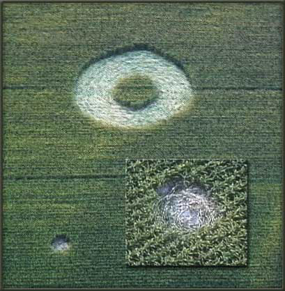 Adam's Grave, Wiltshire crop circle, aerial photo 3