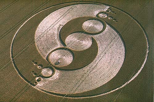 Avebury Stone Circle (2), Wiltshire crop circle, aerial photo 4