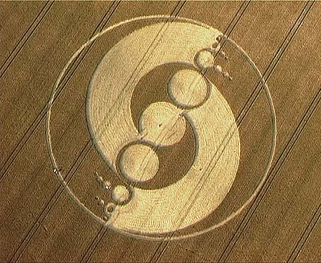 Avebury Stone Circle (2), Wiltshire crop circle, aerial photo 2