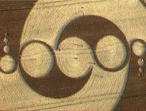 Avebury Stone Circle (2), Wiltshire crop circle, aerial photo 3