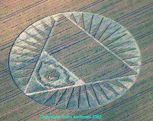 Beacon Hill, Hampshire crop circle, aerial photo 2
