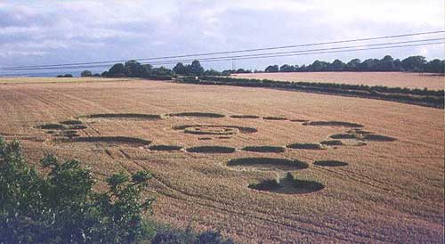 Cathill, Yorkshire crop circle, aerial photo 3