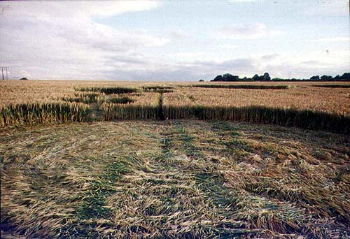 Cathill, Yorkshire crop circle, aerial photo 4