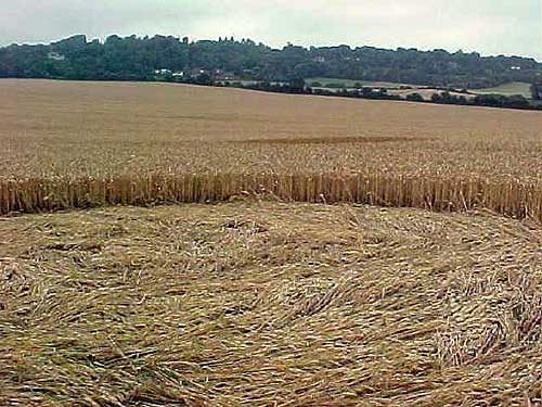 Charing, Kent crop circle, aerial photo 4