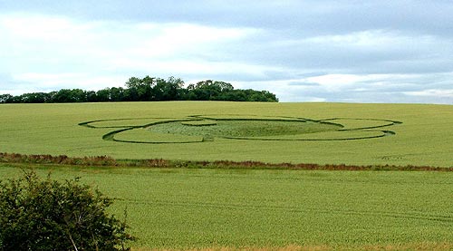 Low Hangbank, North Yourkshire crop circle, aerial photo 3