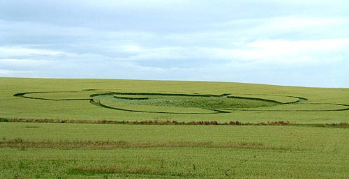Low Hangbank, North Yourkshire crop circle, aerial photo 4