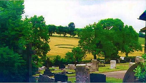 St John The Baptist Church, Yorkshire crop circle, aerial photo 2