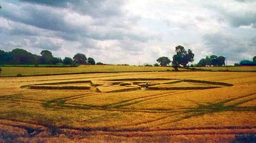 St John The Baptist Church, Yorkshire crop circle, aerial photo 3
