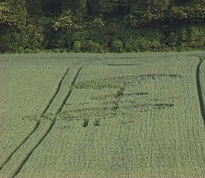 Newton St Loe, Somerset crop circle, aerial photo 3
