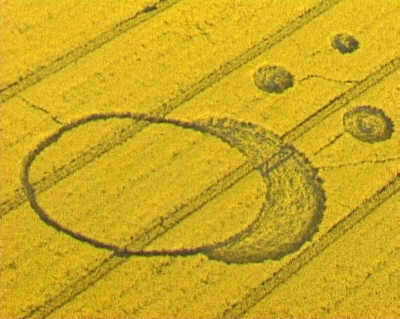 North Down, Wiltshire crop circle, aerial photo 2