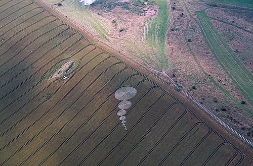 North Down (2), Wiltshire crop circle, aerial photo 3