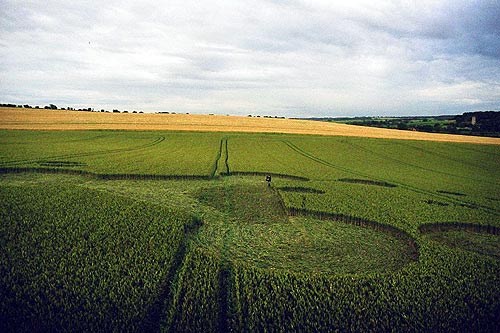 North Farm (2), Wiltshire crop circle, aerial photo 3