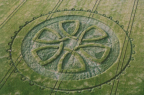 Silbury Hill, Wiltshire crop circle, aerial photo 11