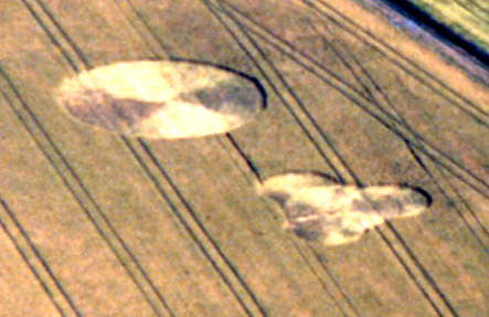 Upper Beeding, Sussex crop circle, aerial photo 3