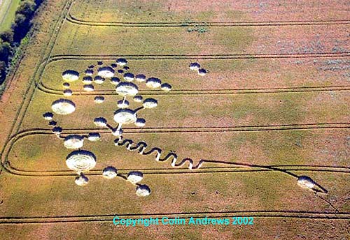 Avebury Stone Circle (2), Wiltshire crop circle, aerial photo 12