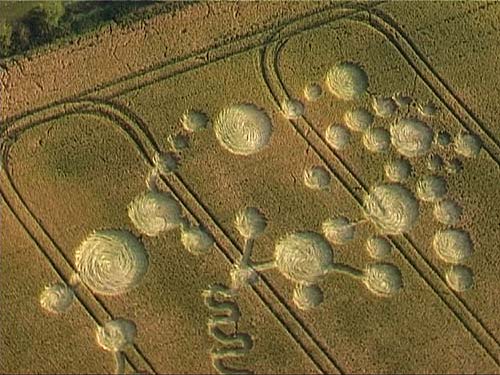 Avebury Stone Circle (2), Wiltshire crop circle, aerial photo 9