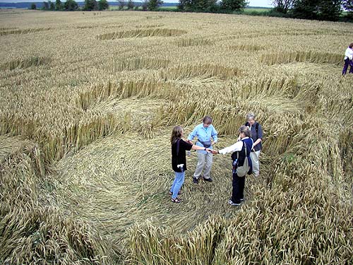Avebury Stone Circle (2), Wiltshire crop circle, aerial photo 11